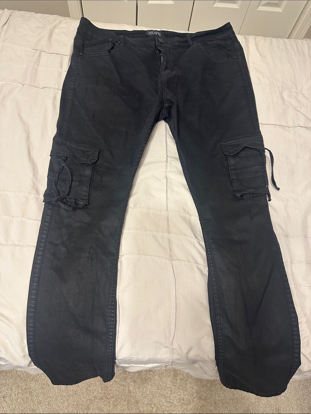 Men's Black Cargo Pants - Durable Everyday Utility